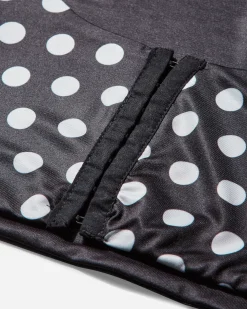 Nii Hai Sweatshirts^Women's Polka Hooded Crop Top Black / White