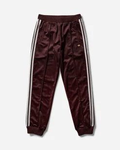 adidas Pants^Women's Premium Brushed Velvet Track Pants Shadow Brown