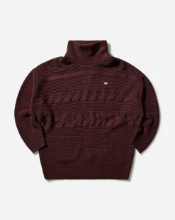 adidas Knitwears^Women's Premium Oversized Knit Sweater Shadow Brown