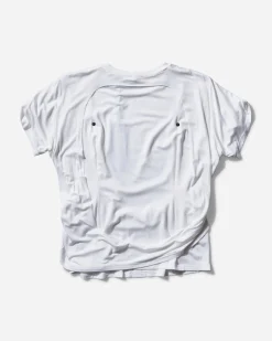 Mainline:RUS/Fr.CA/DE T-Shirts^Women's Rivets Draped T-Shirt White
