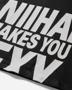 Nii Hai T-Shirts^Women's Sexy Baby Tee Black