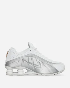 Nike Sneakers·Low|Sneakers^Women's Shox R4 Sneakers White / Metallic Silver