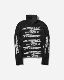 Prototypes T-Shirts^Women's Sock Longsleeve Top Black