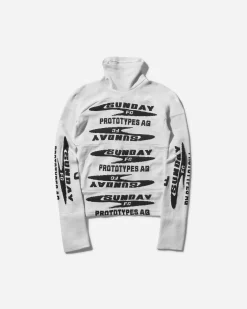 Prototypes T-Shirts^Women's Sock Longsleeve Top White