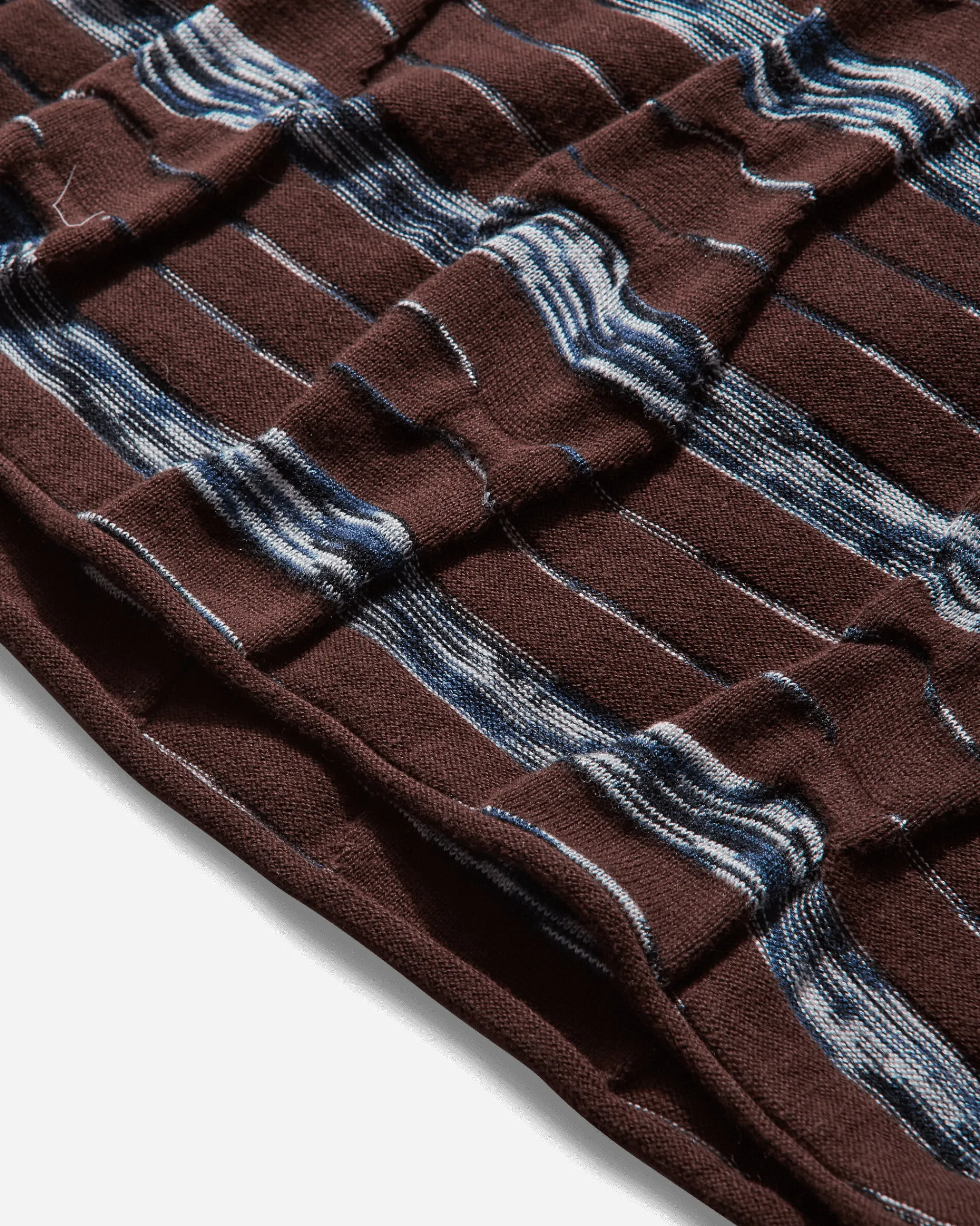 Brain Dead Knitwears^Women's Space Dye Turtleneck Navy / Brown