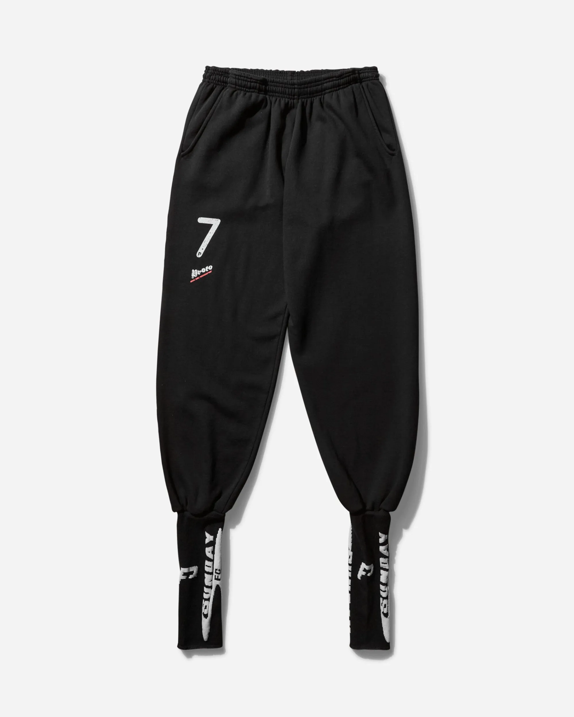 Prototypes Pants^Women's Stirrup Sweatpants Washed Black