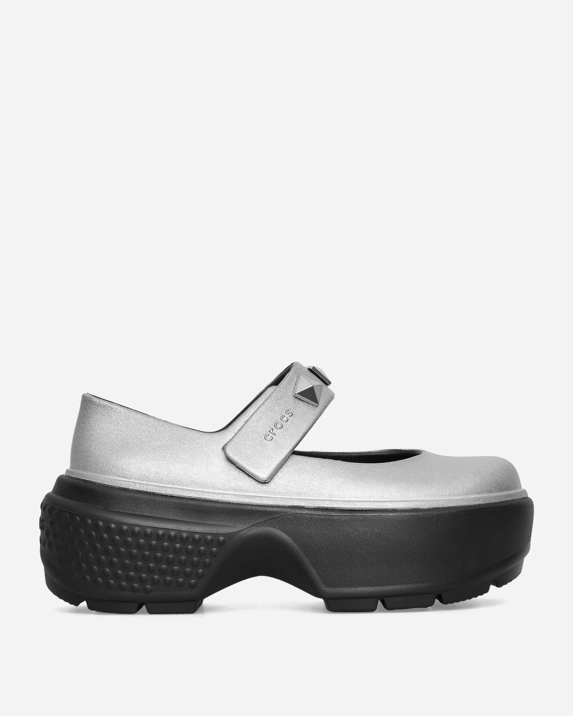 Crocs Sandals And Slides^Women's Stomp Metallic Mary Jane Clogs Silver