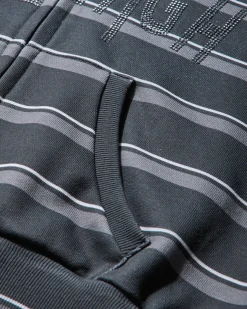 Nii Hai Sweatshirts^Women's Striped Knee High Hoodie Grey
