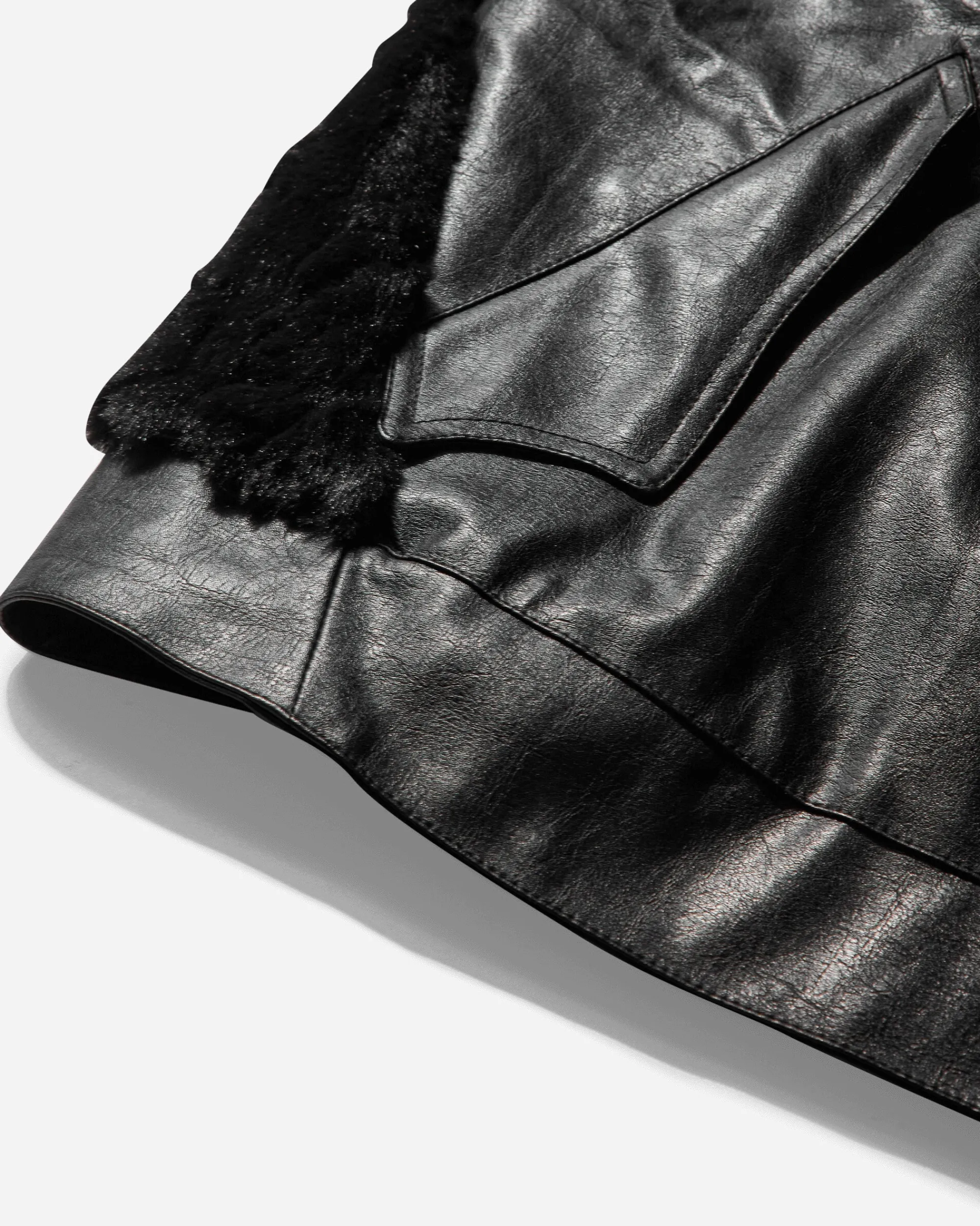 Aesynctx Coats And Jackets^Women's Swamp Faux Leather Jacket Black