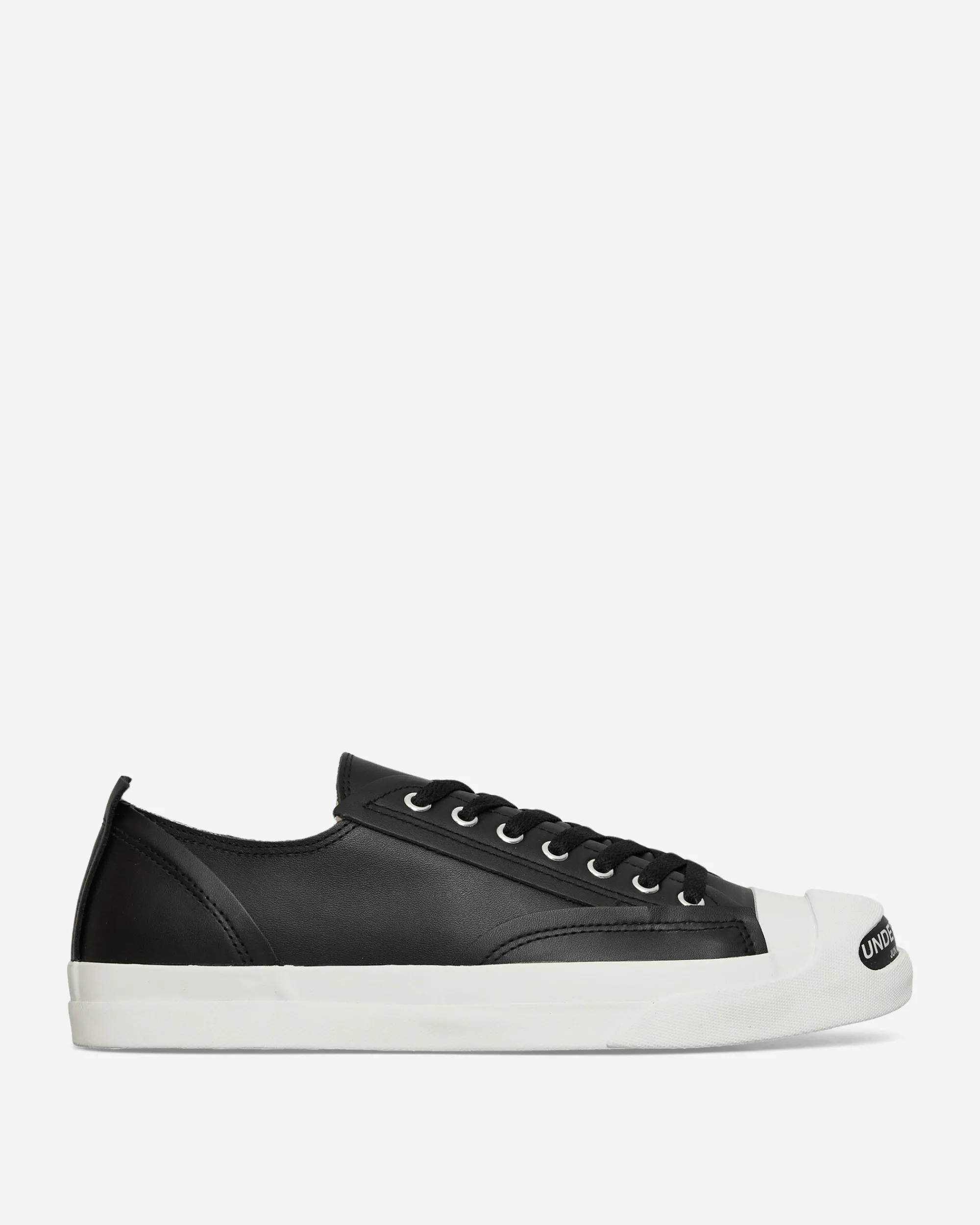 Undercover Sneakers·Low|Sneakers^Women's Toe Logo Leather Sneakers Black