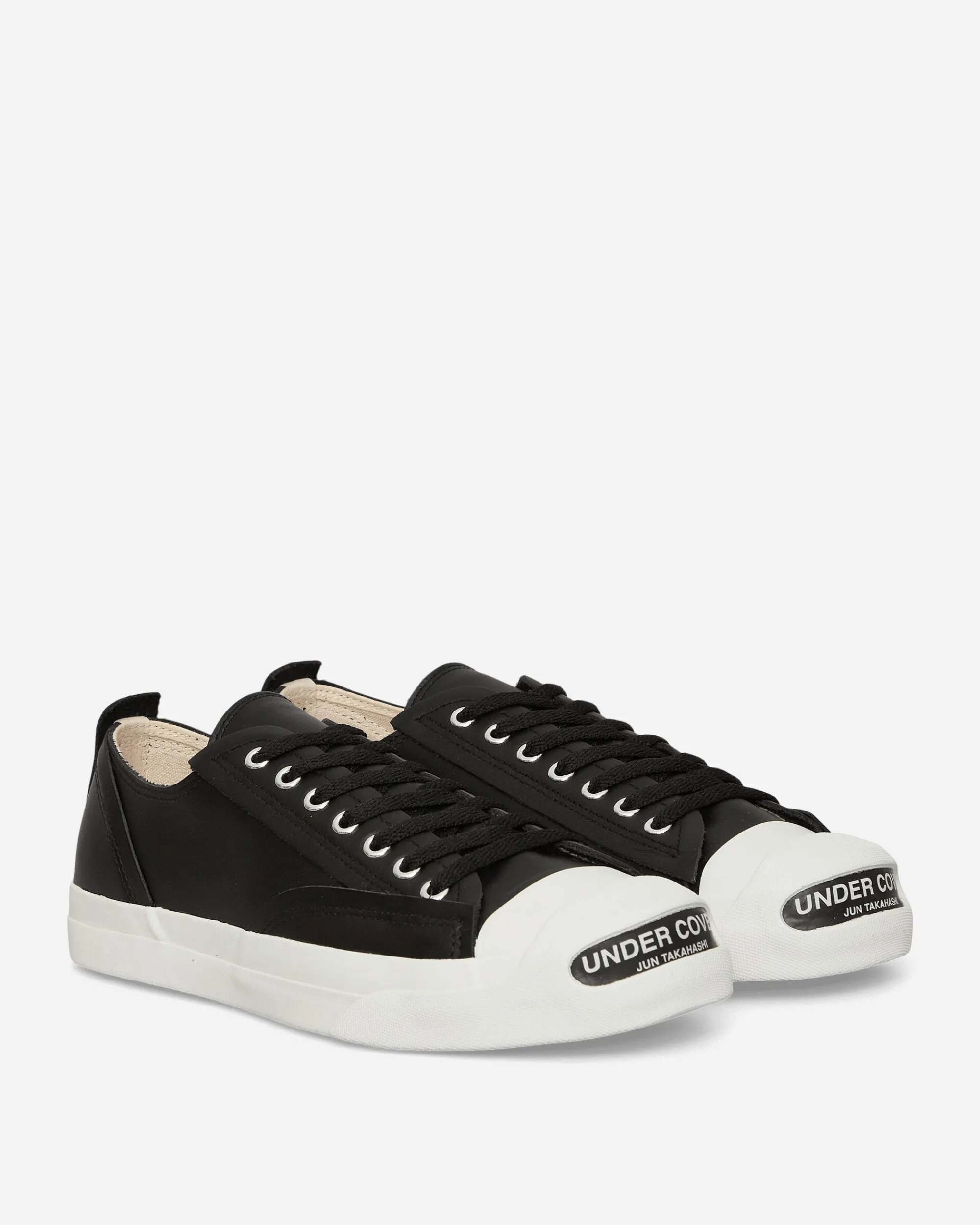 Undercover Sneakers·Low|Sneakers^Women's Toe Logo Leather Sneakers Black