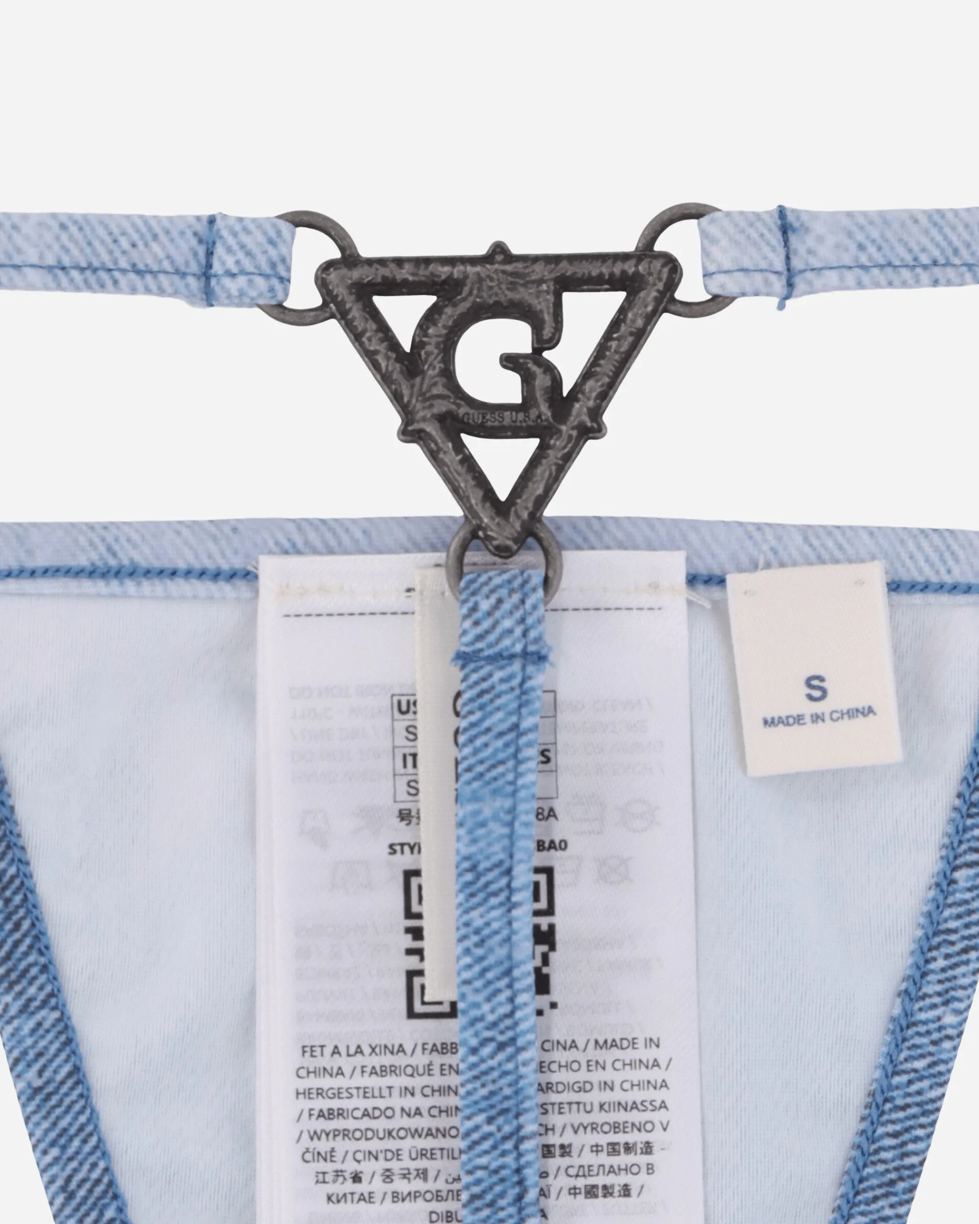 Guess USA Underwear^Women's Triangle Thong Denim