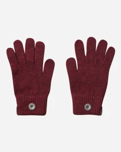 HYEIN SEO Knitwears^Women's Troyer Knit Sweater with Gloves Burgundy