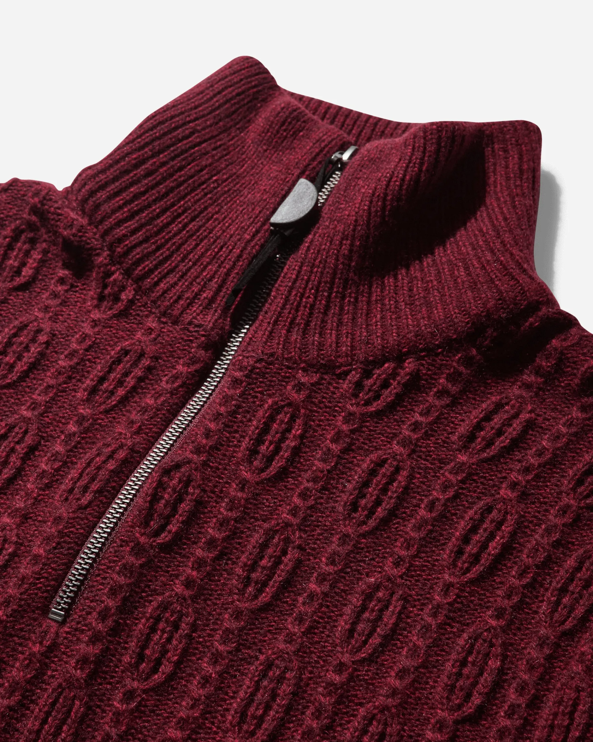 HYEIN SEO Knitwears^Women's Troyer Knit Sweater with Gloves Burgundy