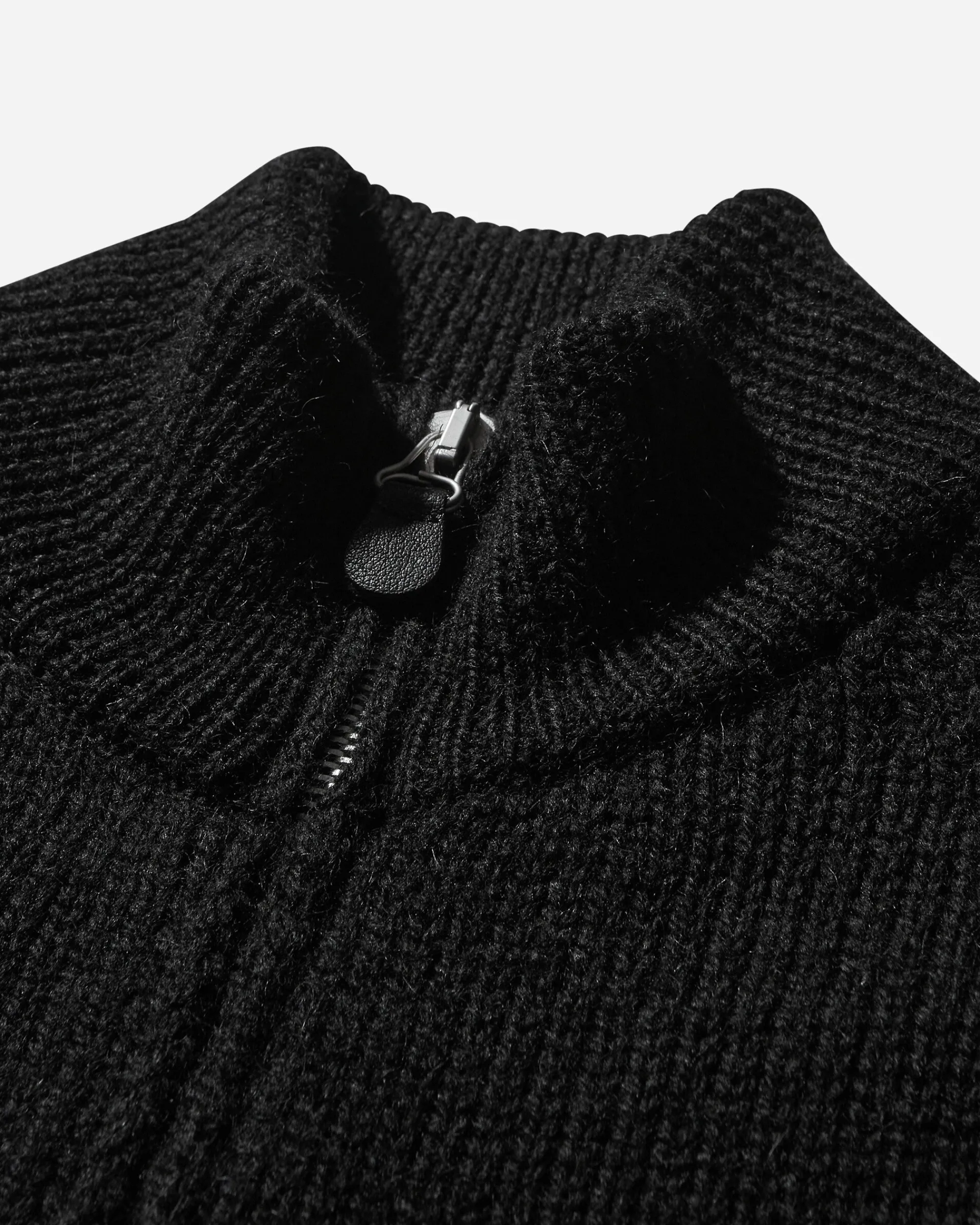 Our Legacy Knitwears^Women's Ultra Zip Funnel Sweater Jet Black