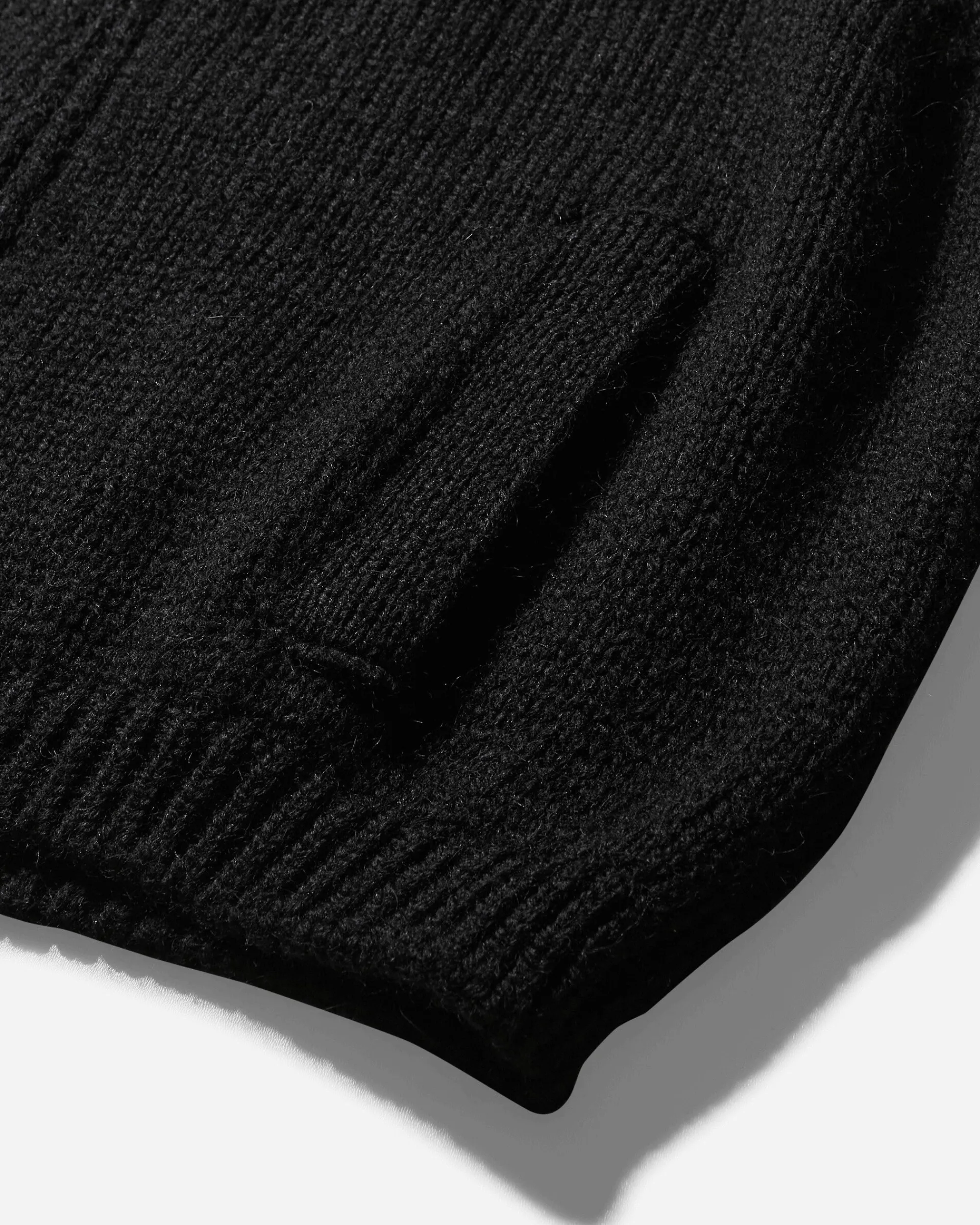Our Legacy Knitwears^Women's Ultra Zip Funnel Sweater Jet Black