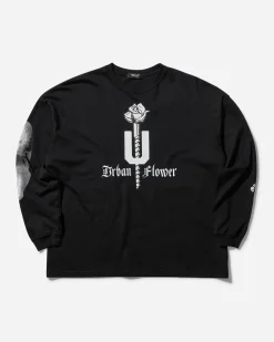 Undercover T-Shirts^Women's Urban Flower Longsleeve T-Shirt Black