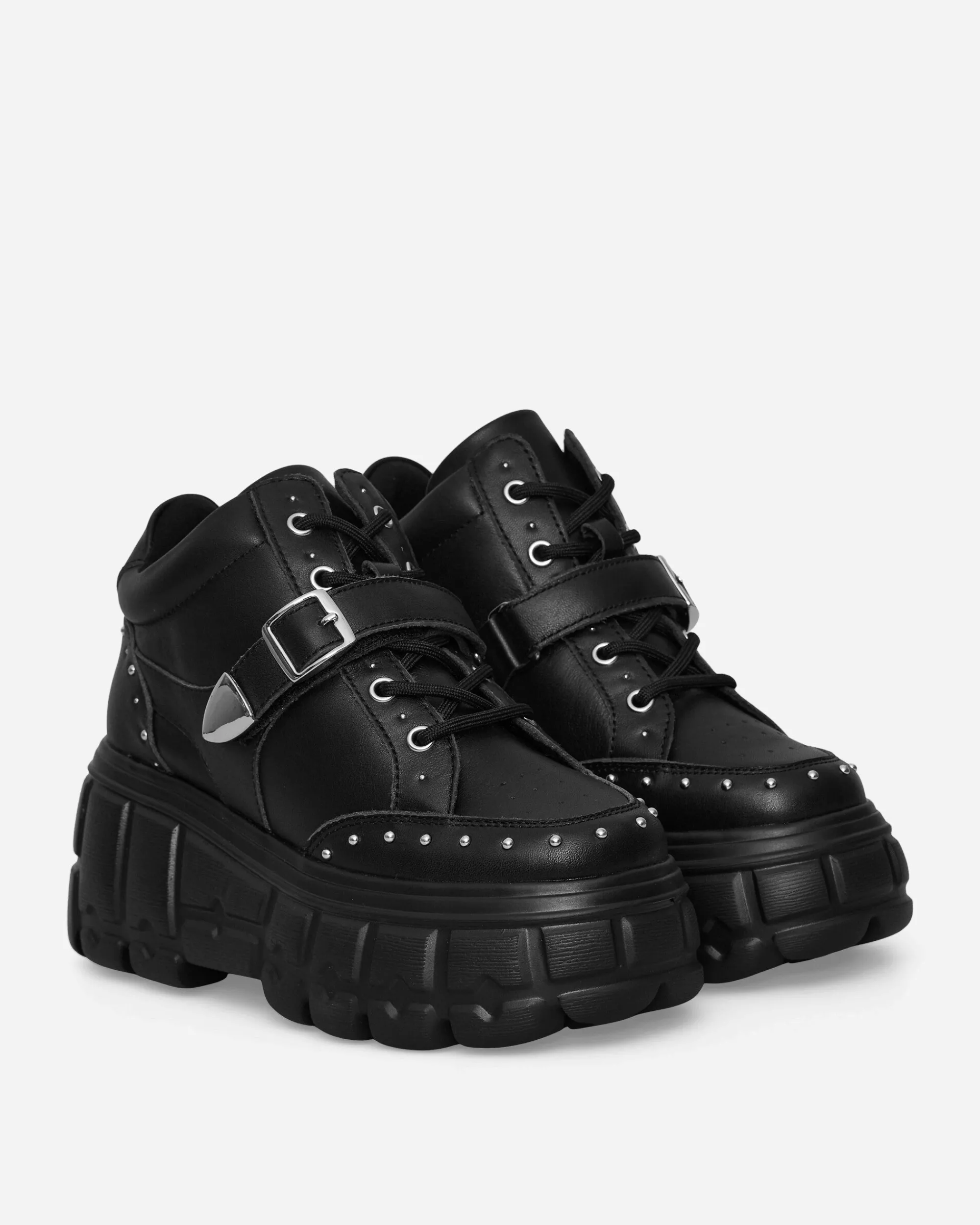 Hysteric Glamour Boots^Women's Velcro Platform Sneakers Black