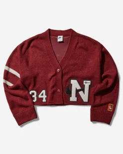Nike Knitwears^Women's Yoon Ahn Cardigan Dark Team Red