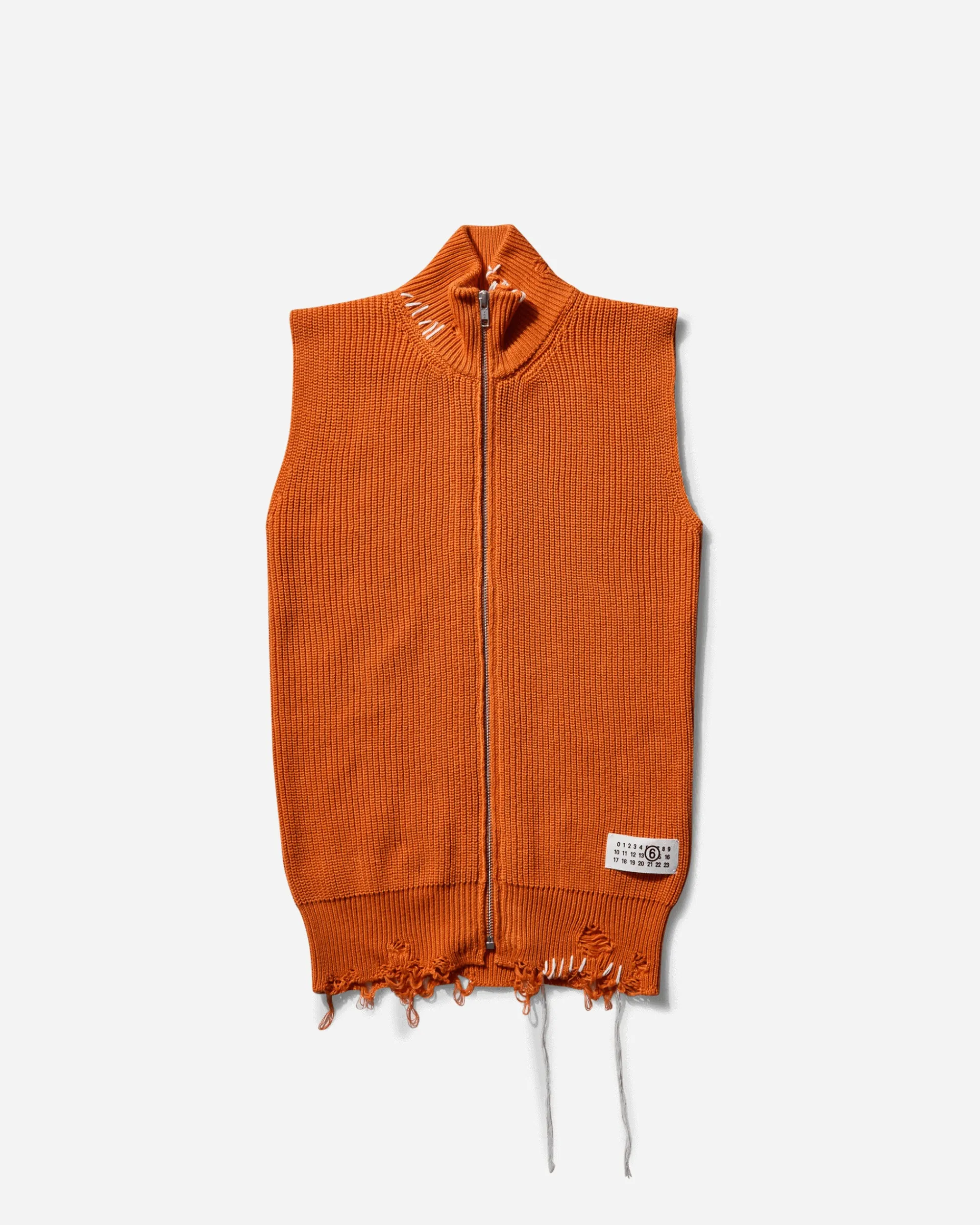 MM6 Maison Margiela Knitwears^Women's Zipped Gilet Orange