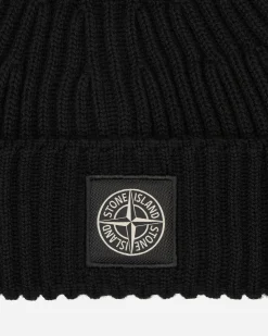 Stone Island Hats|Hats^Wool Beanie Black