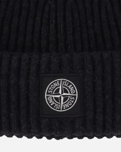 Stone Island Hats|Hats^Wool Beanie Charcoal Melange