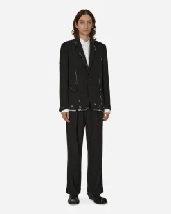 Marni Coats And Jackets^Wool Convertible Blazer Black
