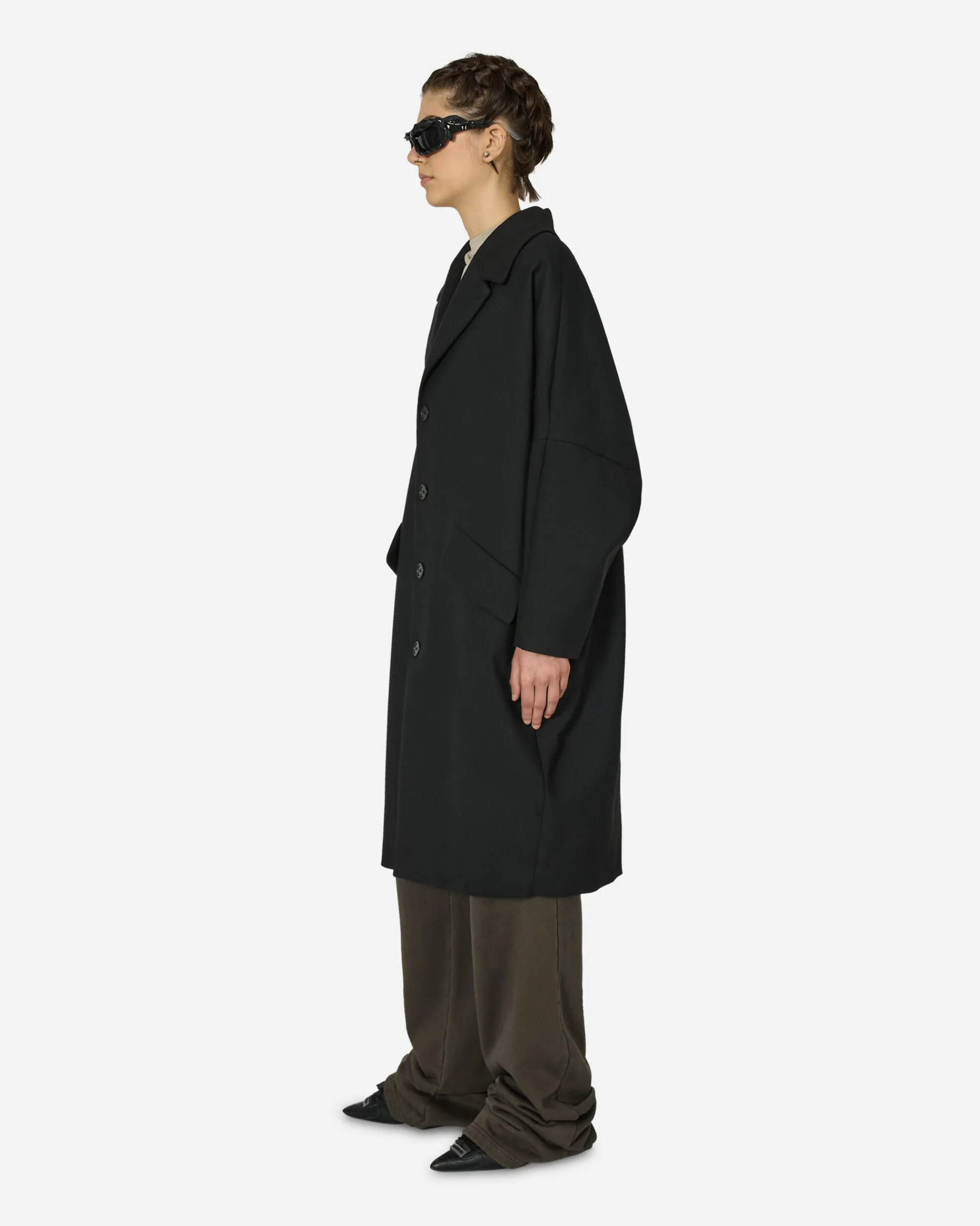 MM6 Maison Margiela Coats And Jackets^Wool Gabardine Coat Black