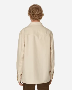 Jil Sander Shirts^Wool Overshirt Beige