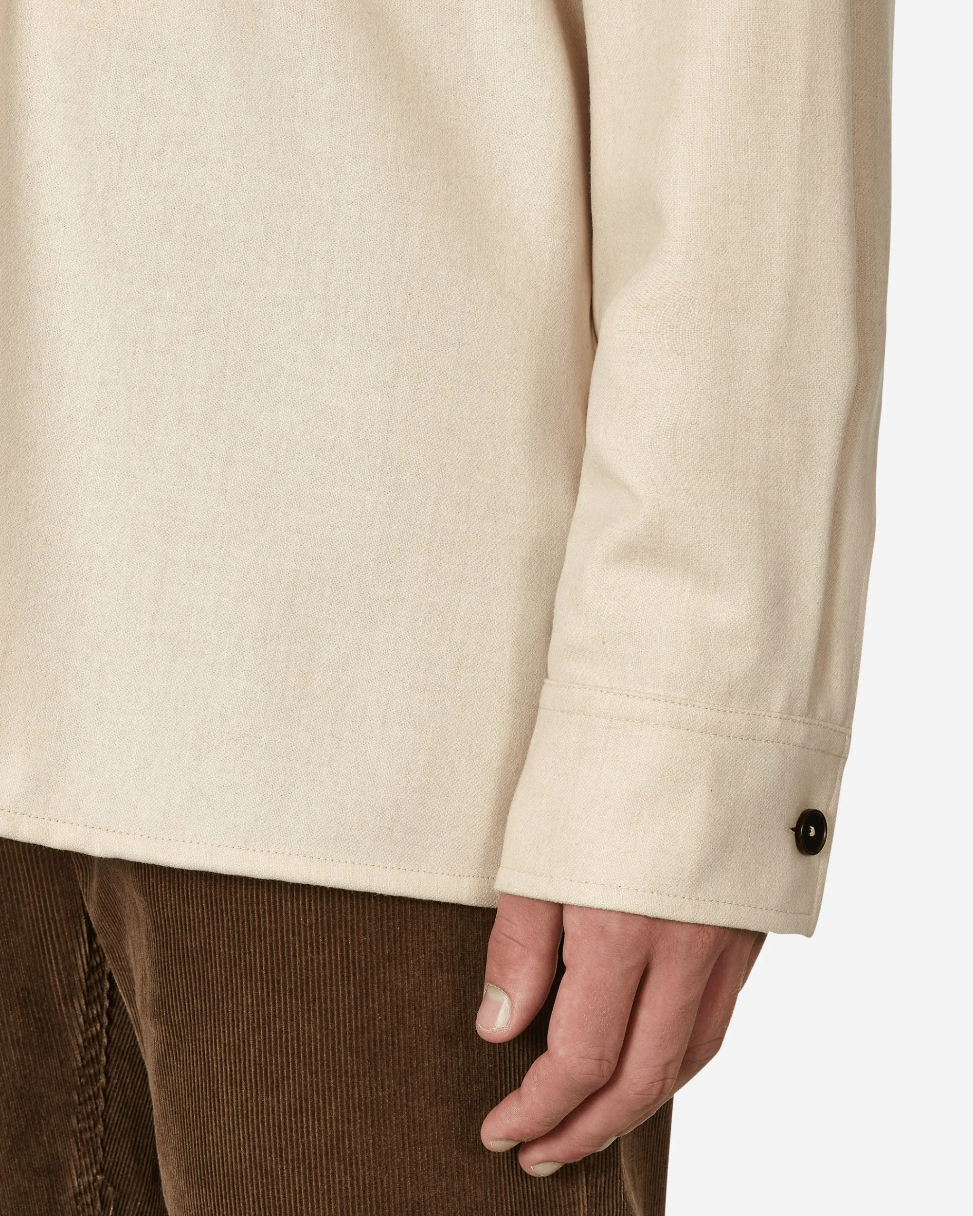 Jil Sander Shirts^Wool Overshirt Beige