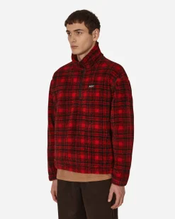 Serving The People Coats And Jackets^Woolrich Half Zip Polar Fleece Red