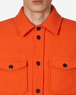 Serving The People Shirts^Woolrich Wool Overshirt Orange