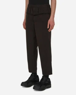 Comme Des Garçons Shirt Pants^Yarn Dyed Trousers Black