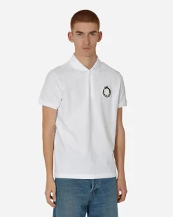 Moncler T-Shirts^Year of The Dragon Logo Patch Polo Shirt White