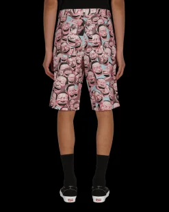 Comme Des Garçons Shirt Shorts^Yue Minjun Woven Shorts Multicolor
