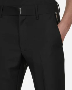 Givenchy Pants^Zip Details Wool Trousers Black