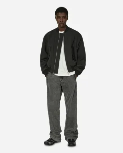 MM6 Maison Margiela Pants^Zipped Denim Trousers Black