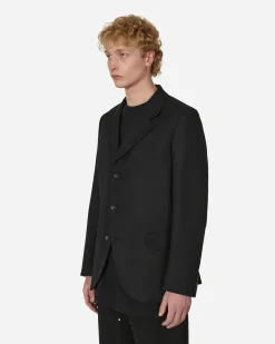 Comme Des Garçons Homme Plus Coats And Jackets^Zipped Wool Blazer Black