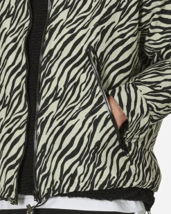 Song for the Mute Coats And Jackets^Zip-Up Funnel Jacket Black / White