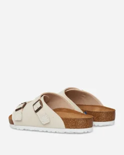 Birkenstock Sandals And Slides^Zürich Suede Canvas Sandals Eggshell
