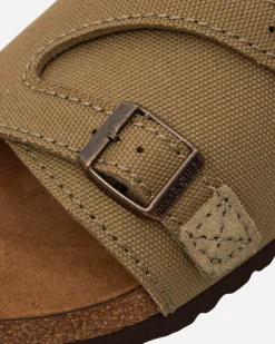 Birkenstock Sandals And Slides^Zürich Suede Canvas Sandals Faded Khaki